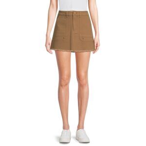 No Boundaries Juniors' Cargo Mini Skirt Khaki Size XL (15-17)